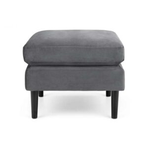 Monza Ottoman - Grey Velvet