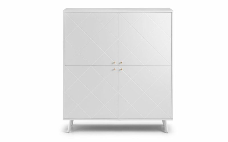 Moritz 4 Door Cabinet - White - Image 2