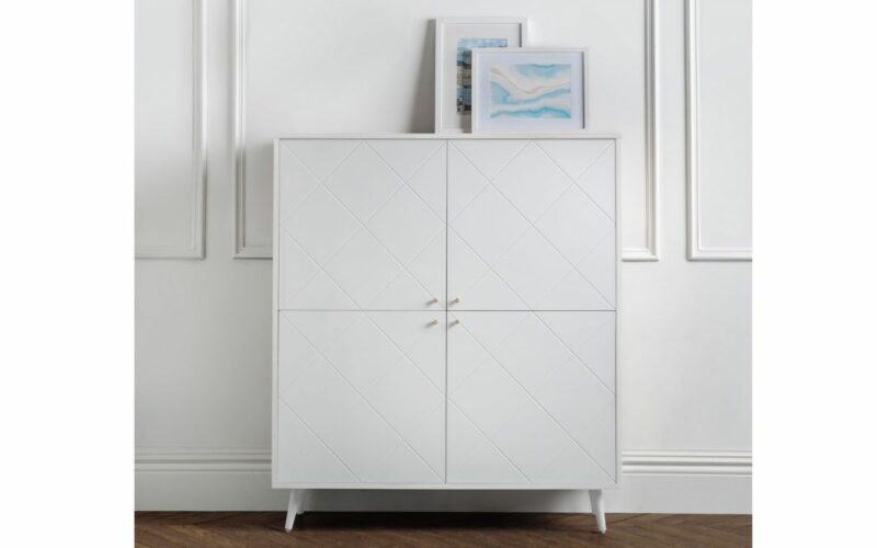Moritz 4 Door Cabinet - White - Image 8