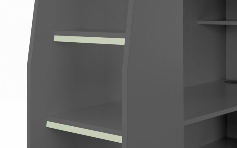 Nebula Gaming Bed with Desk - Anthracite - Image 5