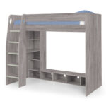 Nebula Gaming Bed with Desk - Grey Oak