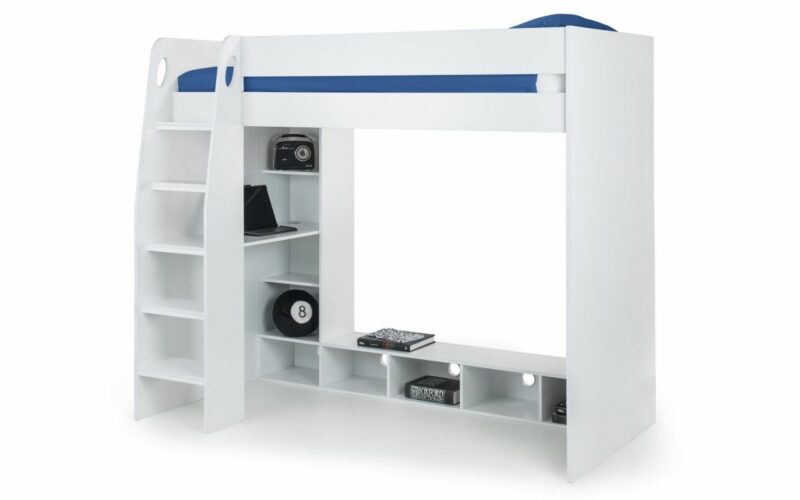 Nebula Gaming Bed with Desk - White - Image 2