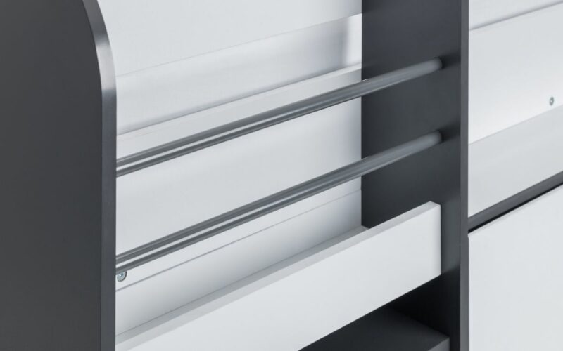 Saturn Midsleeper - White & Charcoal Grey Effect - Image 7