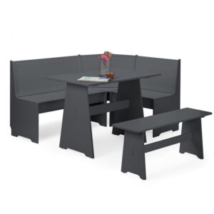 Newport 6 Seater Corner Dining Set - Anthracite