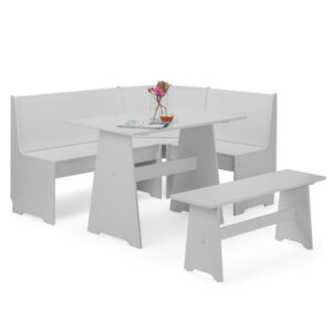 Newport 6 Seater Corner Dining Set - Dove Grey