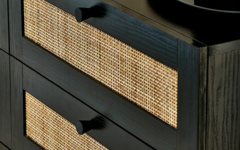 Padstow 6 Drawer Chest - Black - Image 2