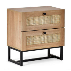Padstow 2 Drawer Bedside - Oak