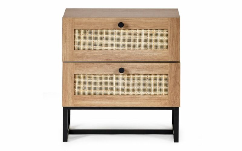 Padstow 2 Drawer Bedside - Oak - Image 2
