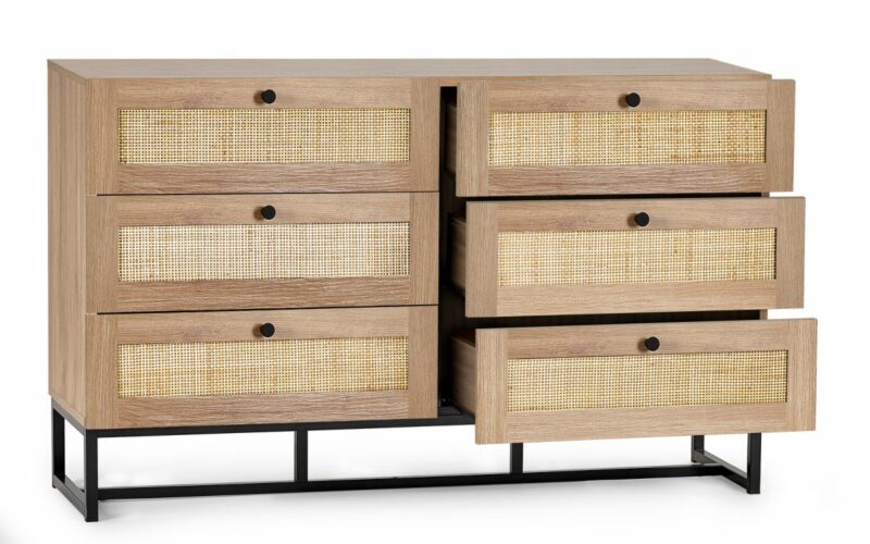 Padstow 6 Drawer Chest - Oak - Image 2