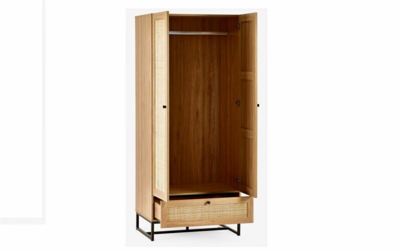 Padstow Wardrobe - Oak - Image 2