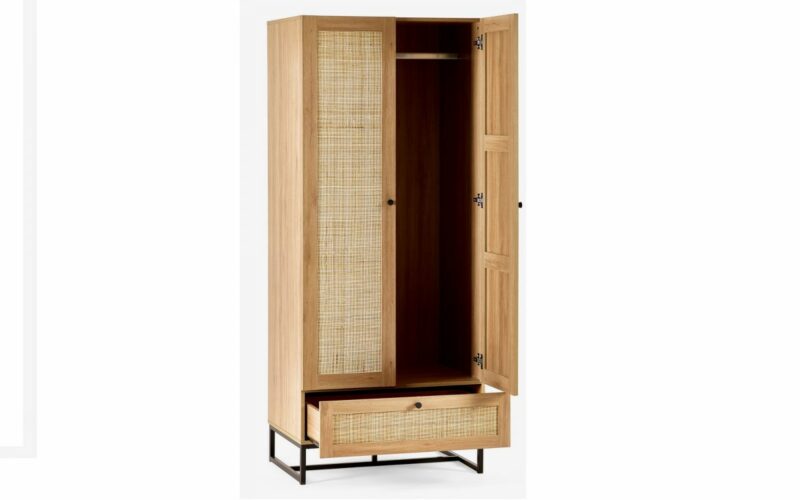 Padstow Wardrobe - Oak - Image 3