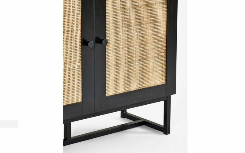 Padstow Tall Bookcase - Black - Image 5