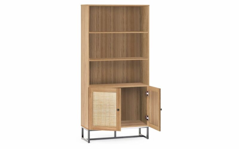 Padstow Tall Bookcase - Oak - Image 3
