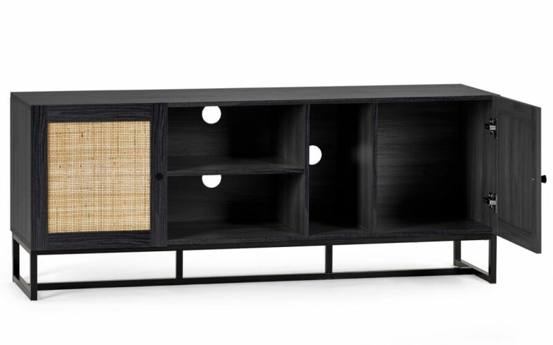 Padstow TV Unit - Black - Image 3