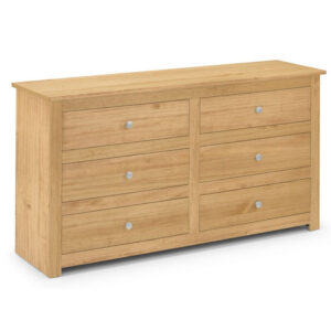 Radley 6 Drawer Chest - Waxed Pine
