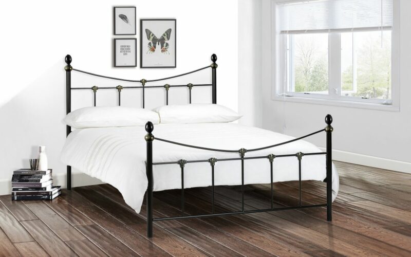 Rebecca Bed - Satin Black / Antique Gold (JB) - Image 2