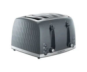 Russell Hobbs Honeycomb 4 Slice Toaster 26073 – Grey