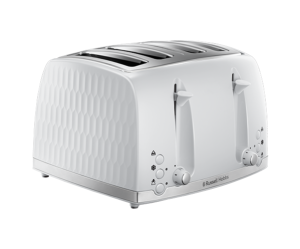 Russell Hobbs Honeycomb 4 Slice Toaster 26070 – White