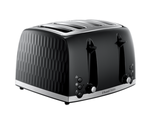 Russell Hobbs Honeycomb 4 Slice Toaster 26071 – Black