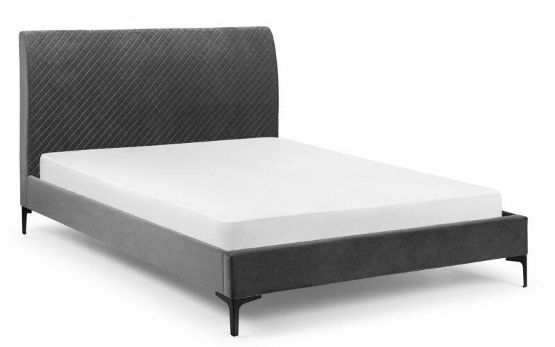 Sanderson Diamond Quilted Velvet Bed - Image 2