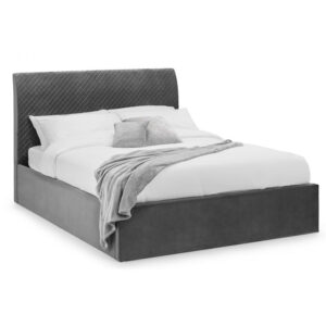 Sanderson Diamond Quilted Velvet Ottoman Bed