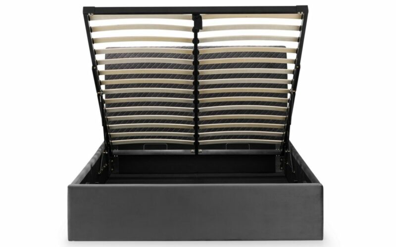 Sanderson Diamond Quilted Velvet Ottoman Bed - Image 3