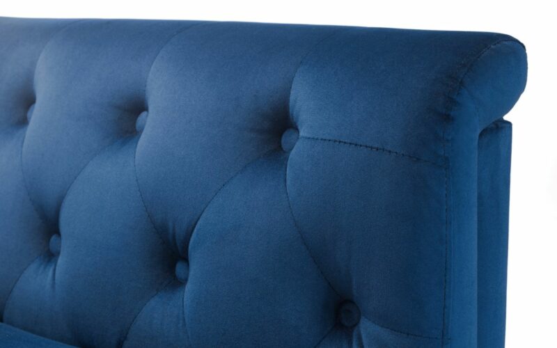 Sandringham 2 Seater Sofa - Blue Velvet - Image 3