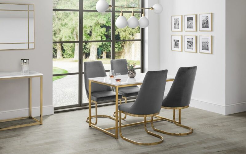 Scala Gold Dining Table - Image 6