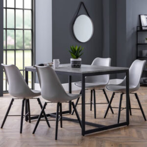 Staten & Kari 4 Seater Grey Dining Set
