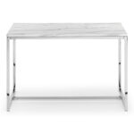 Scala White Marble Dining Table (120cm x 80cm) (JB)