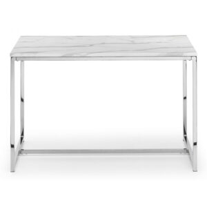 Scala White Marble Dining Table (120cm x 80cm) (JB)