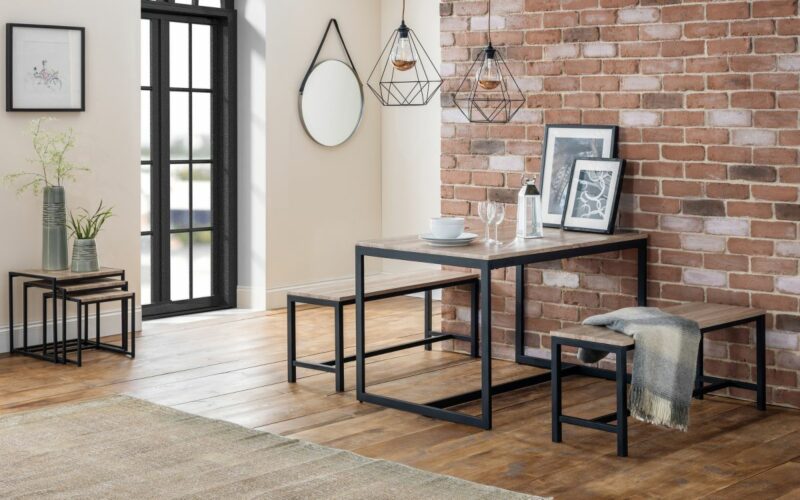 Tribeca Sonoma Oak/Walnut Bench (JB) - Image 2