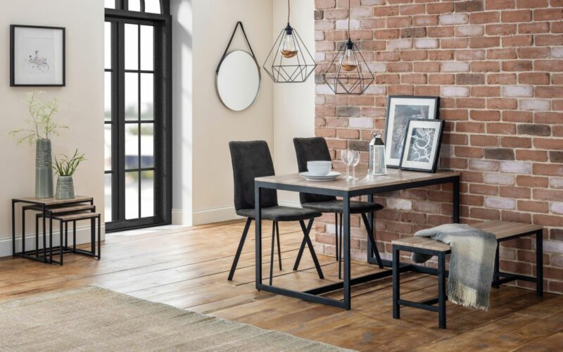 Tribeca Sonoma Oak/Walnut Dining Table (120cm x 80cm) (JB) - Image 2