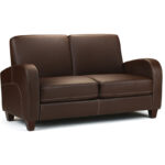 Vivo 2 Seater Sofa - Chestnut Faux Leather (JB)