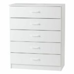 Essential - 5 Drawer Chest - White