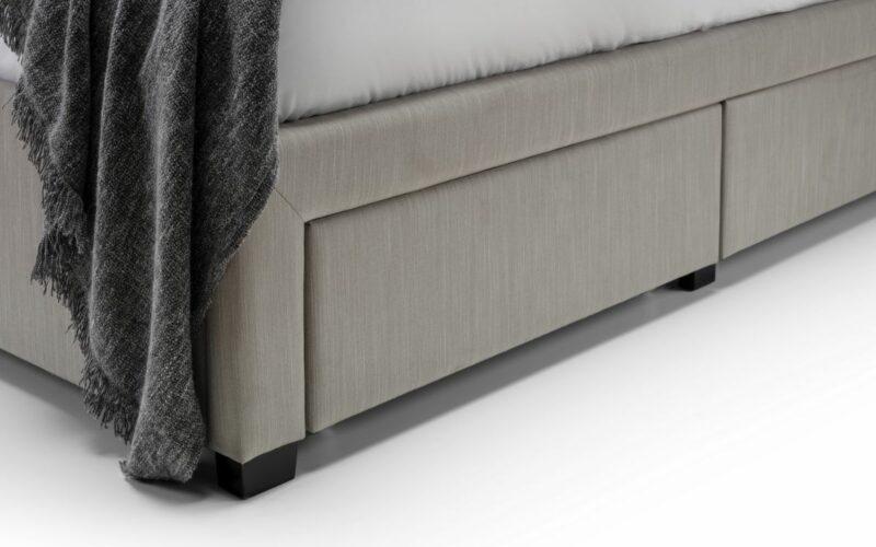 Wilton Deep Buttoned 4 Drawer Bed - Grey - Image 4