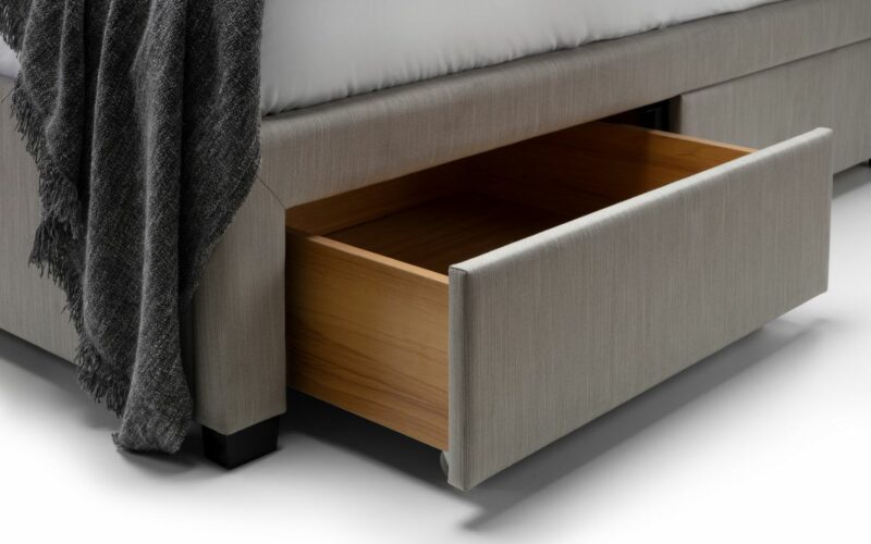 Wilton Deep Buttoned 4 Drawer Bed - Grey - Image 5