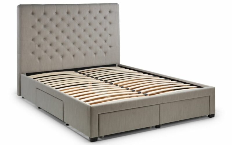Wilton Deep Buttoned 4 Drawer Bed - Grey - Image 2