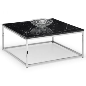 Scala Black Marble Top Square Coffee Table (JB)